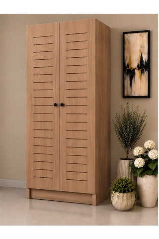 Flower Kombi Dolabı Krem 80 Lık Ceviz