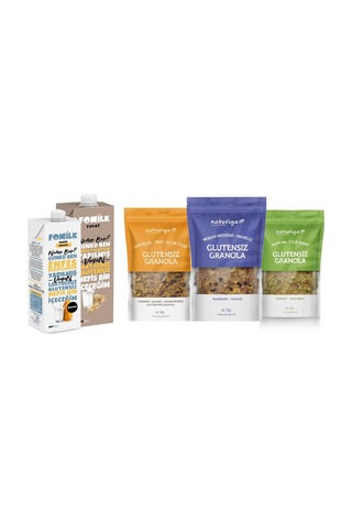 Glutensiz Granola Ve Bitkisel Süt Seti-2183