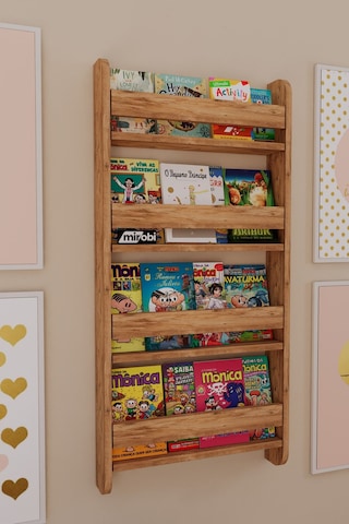 Lino 4 Raflı Montessori Kitaplık Eğitici Çocuk Kitaplığı Ahşap