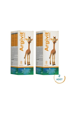 Argivit Arjinin İlaveli Multivitamin Şurup 2 x 150 ML