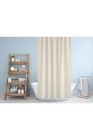 Zethome Jackline Banyo Duş Perdesi 0010 Krem Tek Kanat 240X200 krem