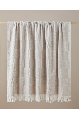 Palea Koltuk Şalı 170x210 Cm Multicolor Krem - Bej