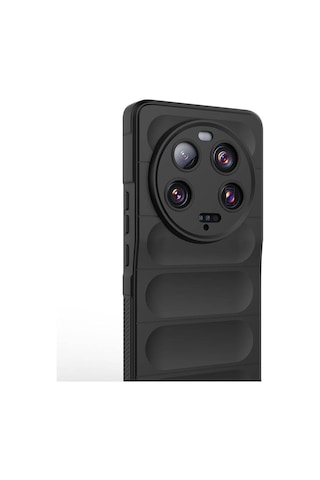 Xiaomi Mi 13 Ultra Kılıf Esnek Tpu Oyuklu Arka Yüzey Tasarımlı Zore Etnik Silikon Kapak Koyu Yeşil
