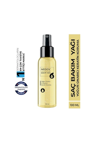Nedox Keratin Özlü Onarıcı E Vitaminli Saç Bakım Yağı 100 ML