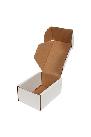Beyaz Kilitli Kargo Kutusu / Ebat: 10x7x4,5 cm (100 adet)