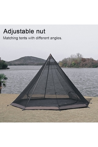 Novahub Çadır Destek Çubuğu - Kamp Işığı & Kamera Üçayağı - Alüminyum Katlanabilir Siyah, Kamp Işığı Ve Kamera Üçayağı Siyah