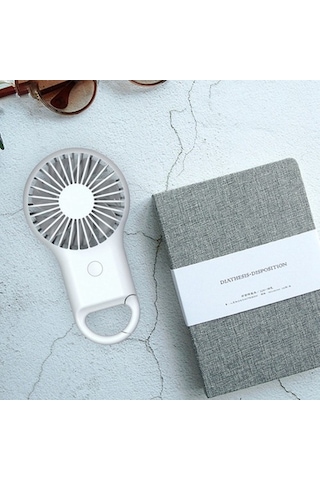 Mini Saplı Fan Akülü Karabina Usb Mini Fan Yeşil Nmx870 Yeşil