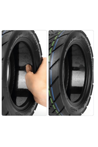 90/65-6.5 Jelli Dış Lastik Zırhlı Tubeless 11 İnç Onvo Rx5/rx7/rx8 Dualtron Vb. Uyumlu