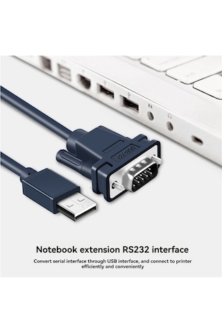 Xurunkeji Usb'den Rs232'ye Dönüştürücü Db9 Seri Port Kablosu Endüstriyel 9-pin Dönüşüm Kablosu Db9 Erkek Dişi Veri İletim Teli