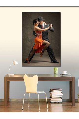Kanvas Tablo Tango Dansı Çifti 70cmx100cm