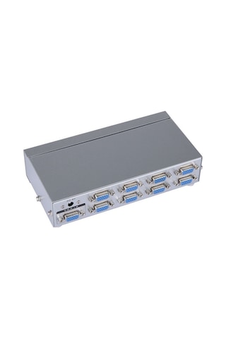 Powermaster Pm-2553 8 Port Vga Dağıtıcı Çoğaltıcı Splitter 9 Volt Adaptörlü 1920x1440 250mhz