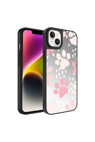 Apple Uyumlu iPhone 14 Kılıf Aynalı Desenli Kamera Korumalı Parlak Zore Mirror Kapak
