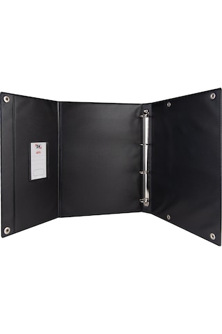 Prezantasyon Yatay Evrak Klasörü 4 Halkalı 250 Yaprak Kapasiteli 24x32,3 Cm Siyah