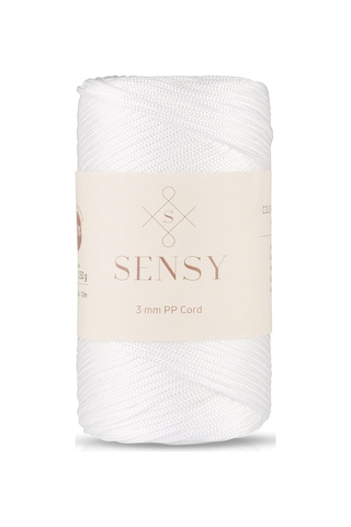 3 Mm - 250 Gr Polyester Makrome Ipi 120 M Polyester Makrome Ip Supla Ip Ve Çanta Ipliği Beyaz Diğer