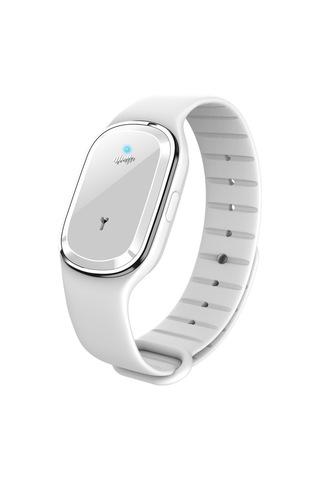 Xiyyadms Beyaz M1 Usb Şarjlı Sönik Uyuz, Doğal Yağlı, Kimyasız, Tüm Yaş Grubuna Uygun, 130 Saat Süreli, Moskitten Koruma Bilezik