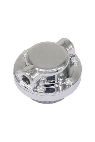 Tongxida Araba 8mm/10mm Manuel Ayarlanabilir 1-5psi Yakıt Basınç Regülatörü Vanası Gümüş