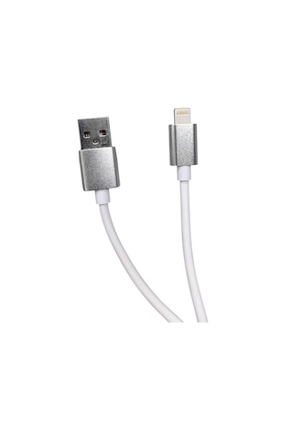 2a Apple iPhone Uyumlu Lightning Hızlı Şarj Kablosu - 1 Metre - Gri