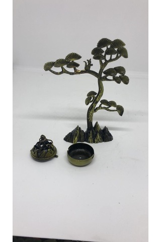 Lebron Küçük Ağaç Motifli Metal Tütsülük