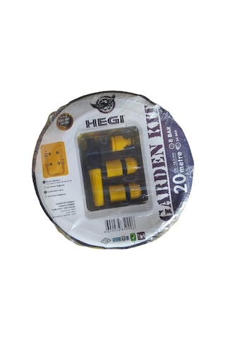 Bahçe Hortumu 20 Mt 1/2 - 12,5 Mm Jak Setli Hegi