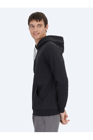 Kip Siyah Kapüşonlu Sweatshırt Siyah