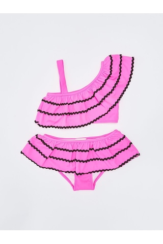Deep Beach Sutaşı Detaylı Kız Çocuk Bikini Takım 001