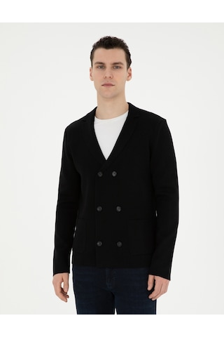 Pierre Cardin Erkek Siyah Hırka Triko 50278079-vr046 Siyah