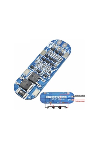 Bakayelektronik-3S 10A 12V Li-Lon Bms 18650 Lityum Pil Şarj Koruma Devresi