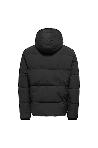 Only & Sons Onspete Puffer Jacket Otw Erkek Siyah Ceket - 22034728