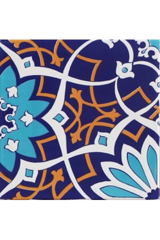Armada Çini 20x20 Cm SP 202  Çiçek Desen Kütahya İznik Çini Karo