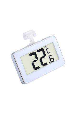 Mini Buzdolabı Termometresi Kancalı Dijital Lcd Ekran Dondurucu Sıcaklık Ölçer