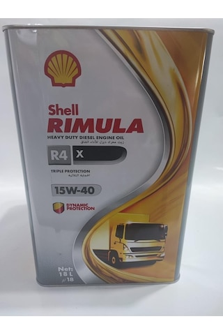 Shell Rimula R4 x 15W40 Motor Yağı 18 L