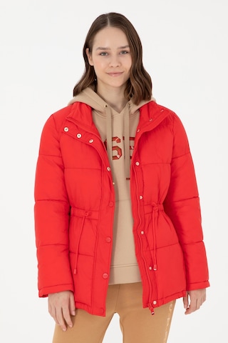 U.s. Polo Assn. Kadın Kırmızı Kaban 50291304-vr030 Kırmızı