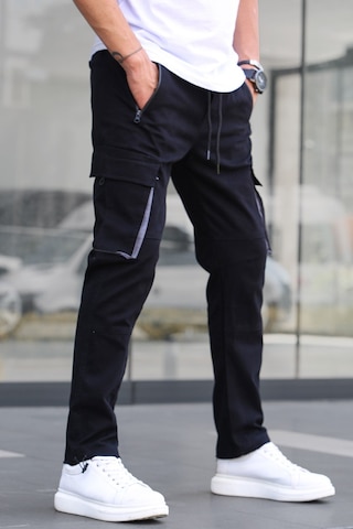 Madmext Siyah Kargo Cep Jogger Pantolon 5791 Siyah