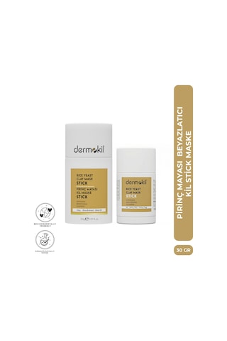Dermokil Pirinç Mayası Beyazlatıcı Stick Kil Maskesi 30 G