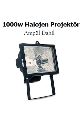Doğan 1000 Watt Halojen Projektör Ampul Dahildir Sarı Işık