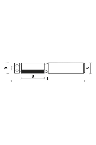 12,7x38x12 Z 2 Rulmanlı Kaynaklı Freze Bıçağı Saplı
