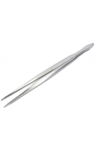 Spatül Öğrenci Tipi + Penset Düz Ssivri Uçlu 16 Cm Nikel Kaplama