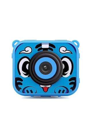 Ulzyvf Çocuklar İçin Dijital Aksiyon Kamerası 1080p 12mp Su Geçirmez 30m Pil Noel Hediyesi Mavi Mavi