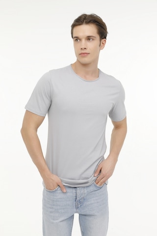 Kinetix M-Sn234 Bsc Raw Edge 4Fx Grı Erkek Kısa Kol T-Shirt 000000000101533125
