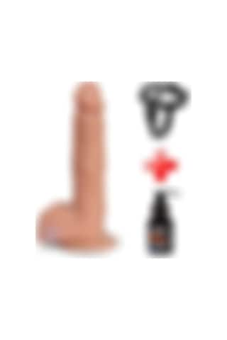 Zaga Oyun 22 CM Belden Bağlamalı İleri Geri Hareketli Penis + Kemer + Kayganlaştırıcı Hediyeli