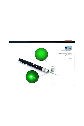 Özel Üretim Sunum Cihazı S - 03 Yeşil Lazer Pointer - Siyah