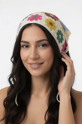 Yazlık Çiçek Motifli Üçgen Triko Bandana Kadın Ayarlanabilir Saç Aksesuarı Çok Renkli Yazlık Çiçek Motifli Üçgen Triko Bandana Kadın Ayarlanabilir Saç Aksesuarı Çok Renkli