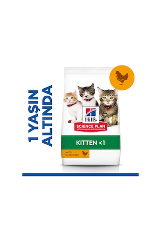 Hill's Scıence Plan Tavuklu Yavru Kedi Maması 1,5 Kg