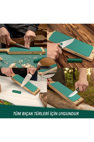 Beavercraft Ls1p1 Bıçak Bileme Ve Masat Seti Kanca Bıçaklar Ve Bükülmüş Iskarpelalar İçin , 4 Parça