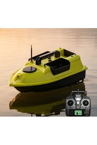 Yemleme (Tekne Ve Botu) Gps 16 Konumlu Sarı Yuvarlak Kapak Oto Pilot Sabit Hız 3 Hazneli 20000mah Pil + Çanta