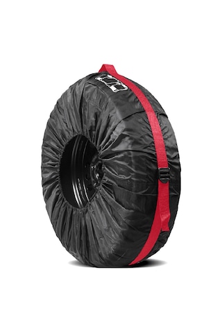 Dianziye Araba Rehber Lastik Koruması - 190t Poliester, Su Geçirmez, 19-23 İnç 80cm Çap , Kırmızı, Tekli Paket