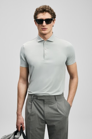 Lufian Spencer Hi- Tech Performance Dikişsiz Polo Tişört Açık Gri 111040240100180