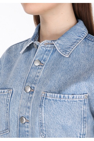 Colin's Colins Regular Fit Yüksel Bel Düz Kadın Mavi Jean Şort Cl1074966 Q1.v1 Dn44332 Denim