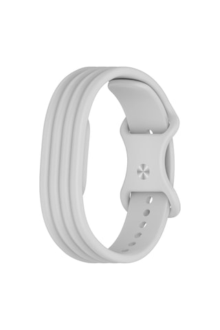 Caseonn Google Fitbit Air Kordon Premium Silikon Spor Kayış Gri