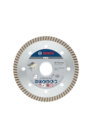 Professional Accessories Best Serisi Seramik İçin, Extra Temiz Kesim Turbo Segman Elmas Kesme Diski 115 Mm